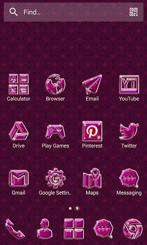 Solo Launcher Pink Ruby screenshot 4