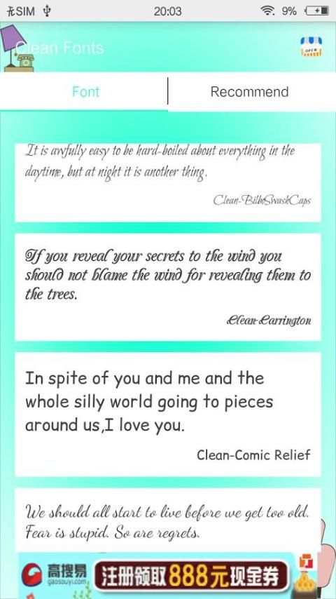 Clean Fonts screenshot 3
