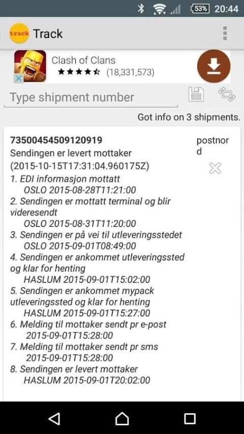 Track your shipment screenshot 3