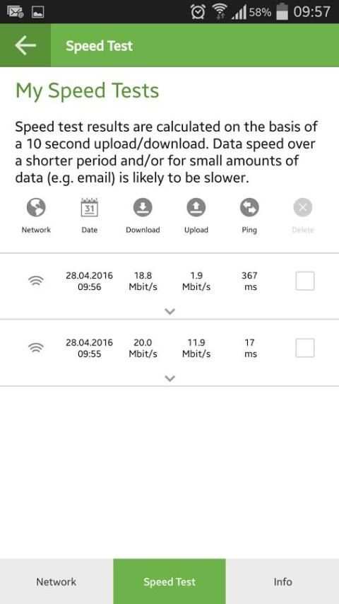 Safaricom NetPerform screenshot 2