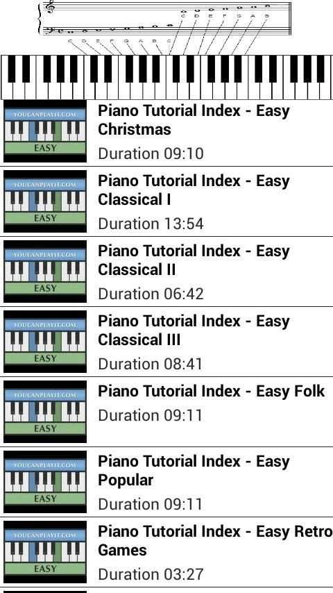Easy Piano Tutorial скриншот 6