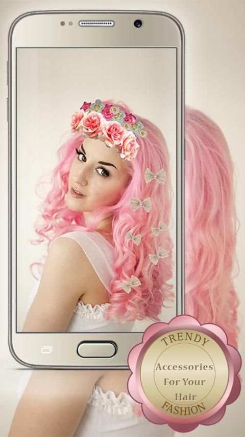 Aksesoris Rambut Editor Foto screenshot 2
