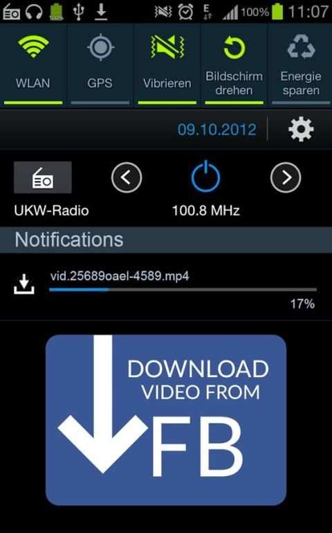 Video Downloader For Facebook screenshot 1