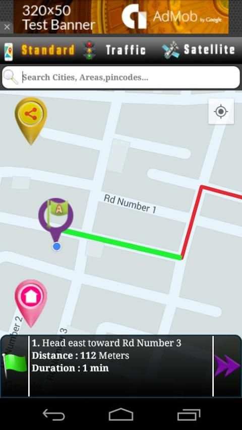 Driving Route Finder स्क्रीनशॉट 2