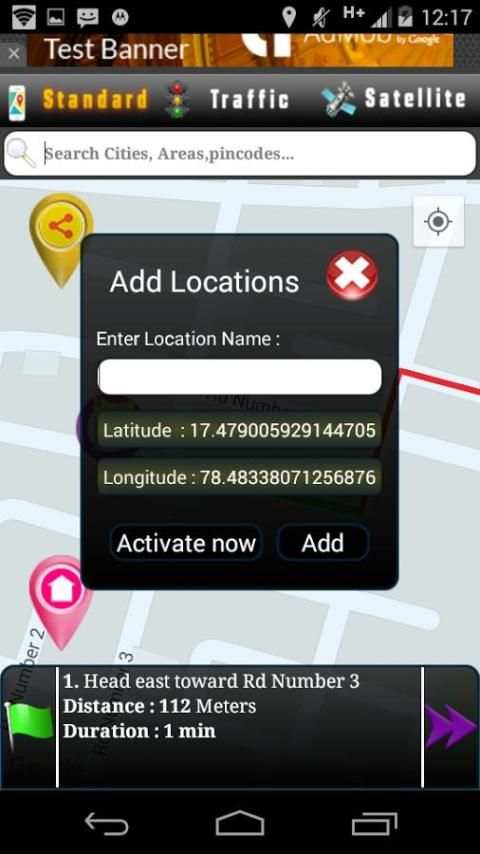 Driving Route Finder स्क्रीनशॉट 3