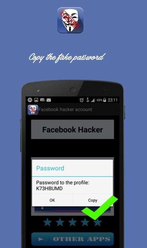 Hacker facebook password prank screenshot 1