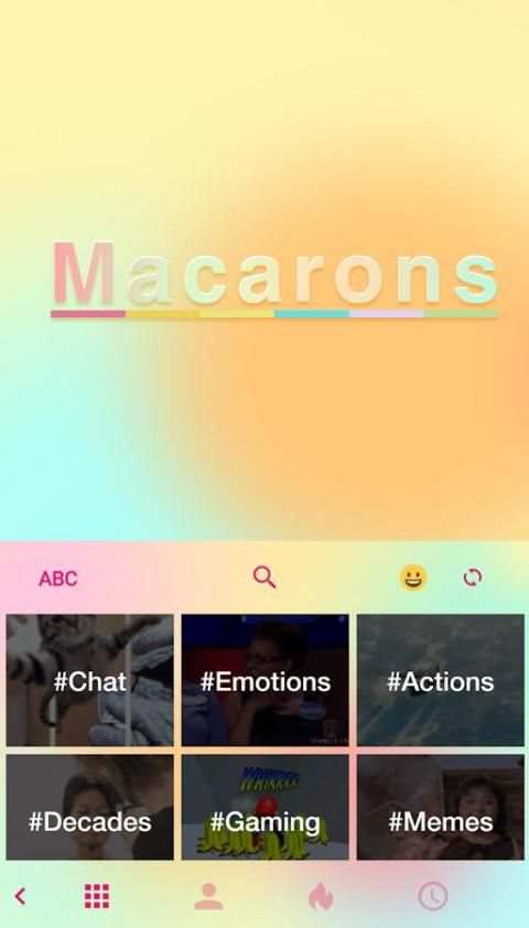 Macarons Emoji Keyboard Theme screenshot 2