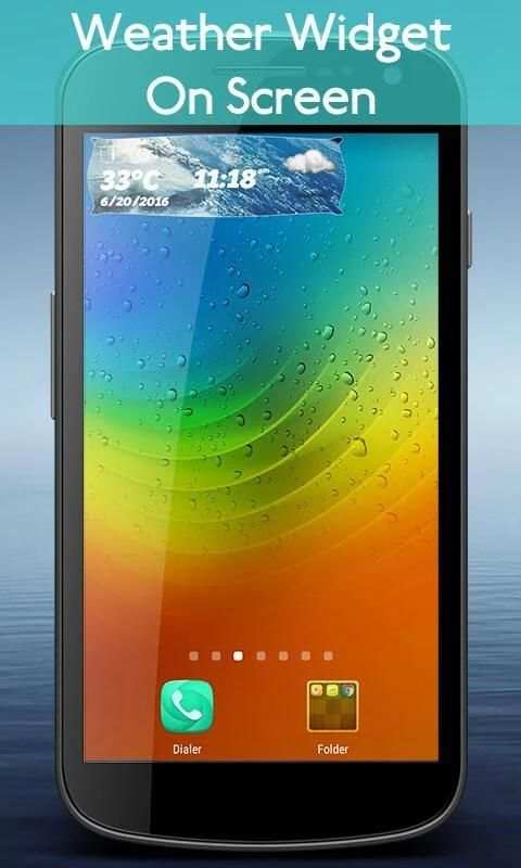 Weather & Clock Widget скриншот 2