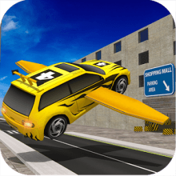Multistorey Flying Car Parking icon