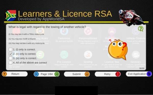 K53 Learners & Licence RSA screenshot 2