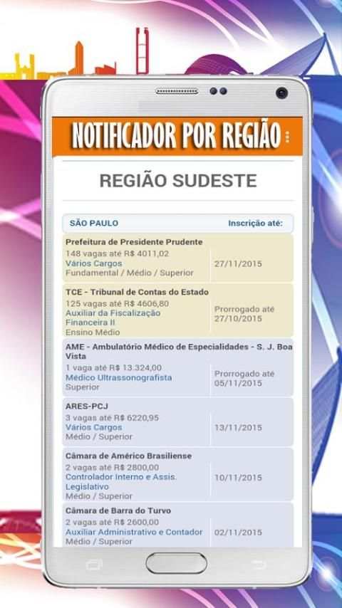 Notificador de Concursos 1.0 скриншот 4