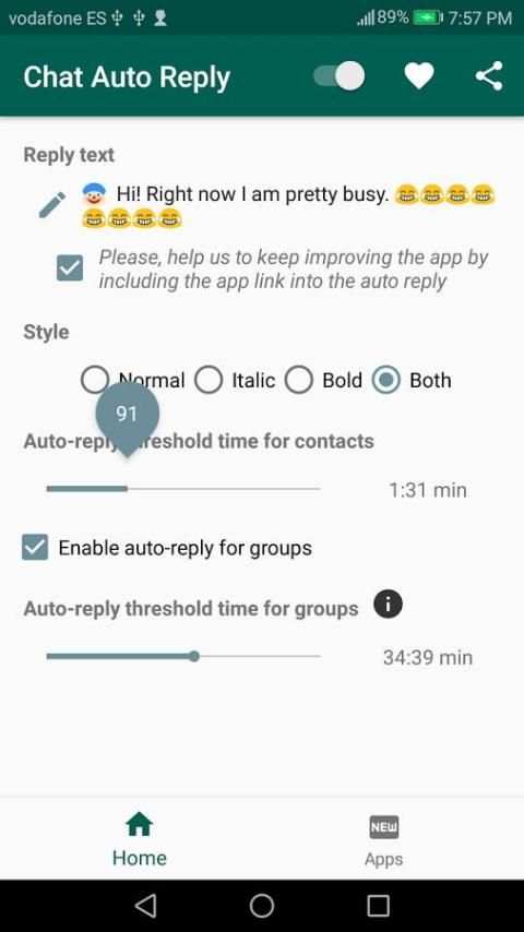 Auto-reply WhatsReply screenshot 6