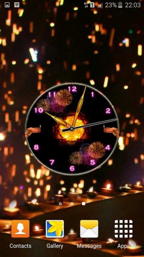 Diwali clock screenshot 1