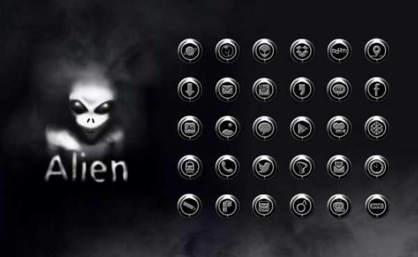 Alien Launcher theme 5 تصوير الشاشة