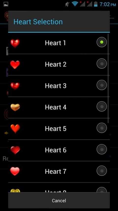 Lover's Photo Hearts Wallpaper screenshot 1