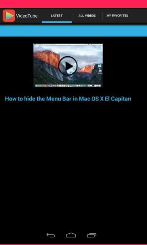 VideoTube 1 تصوير الشاشة