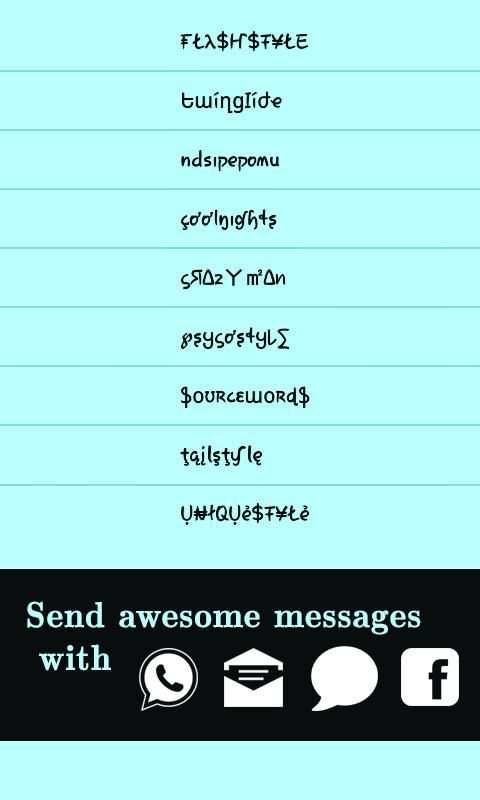 Font Keren Untuk Whatsapp & SMS screenshot 5