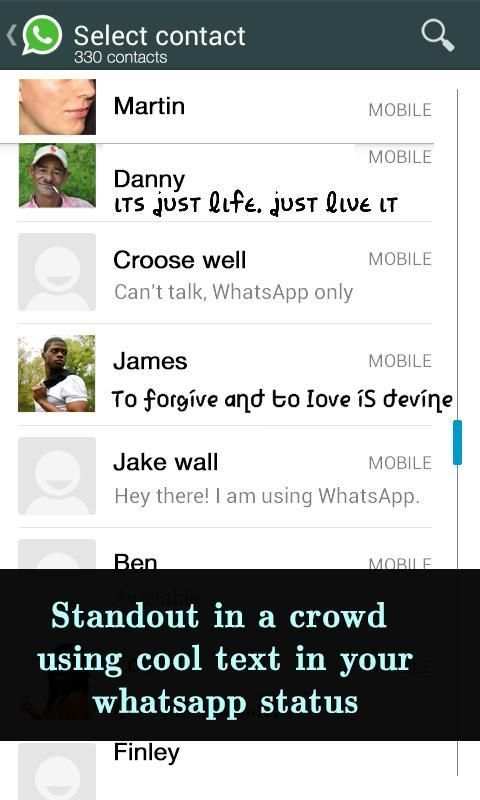 Font Keren Untuk Whatsapp & SMS screenshot 4