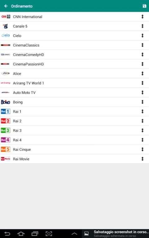 Wid Tv Lite - Guida TV Widget screenshot 2