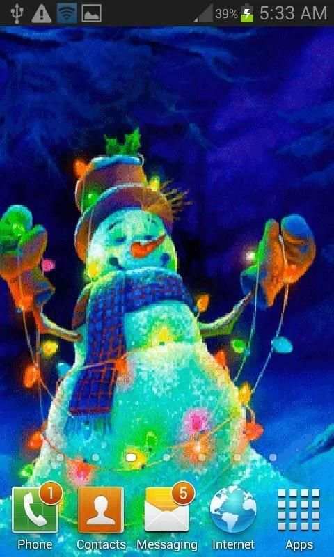 Christmas Snowman LWP screenshot 2