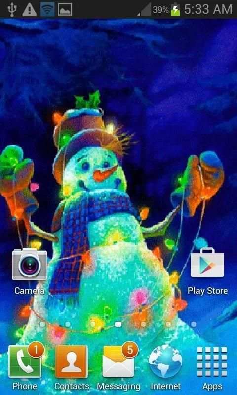 Christmas Snowman LWP screenshot 1