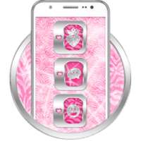 Merah muda Liar Zebra