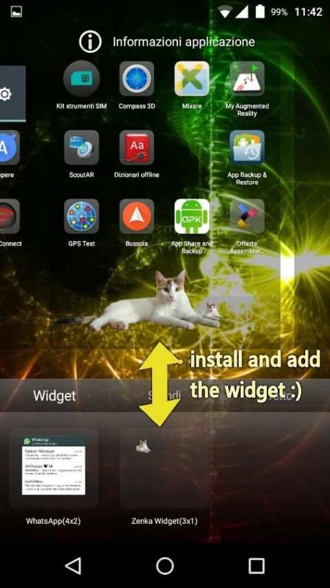 Zenka the cat widget screenshot 1