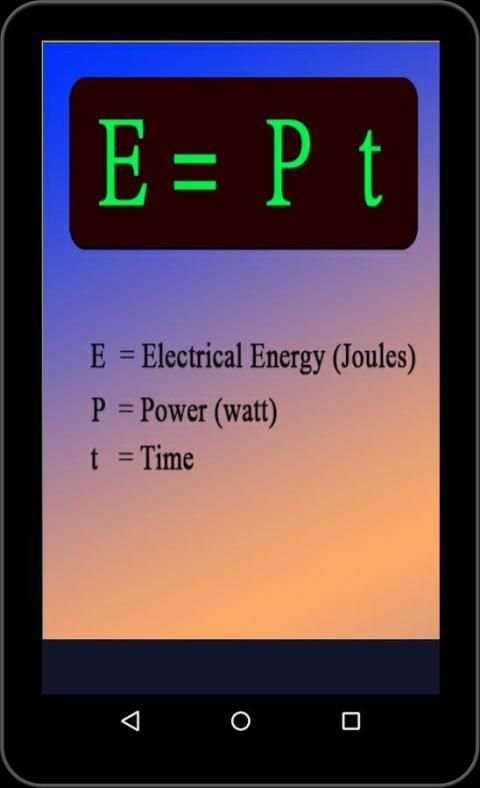 Electrical Formulas 3 تصوير الشاشة