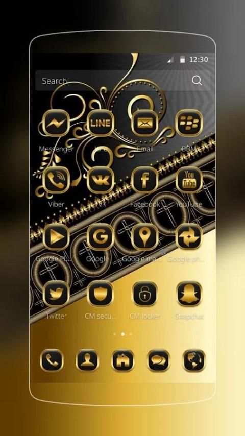 Black Gold Theme screenshot 3