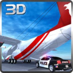 Police Car Transporter Plane icon