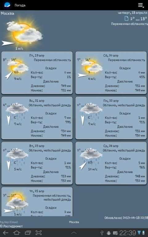 Погода screenshot 1