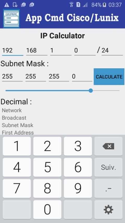 Cidr IPv4 Subnet Calculator screenshot 1