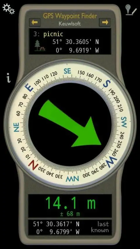 GPS Waypoint Finder 1 تصوير الشاشة