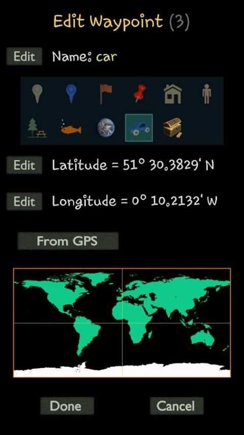 GPS Waypoint Finder 2 تصوير الشاشة