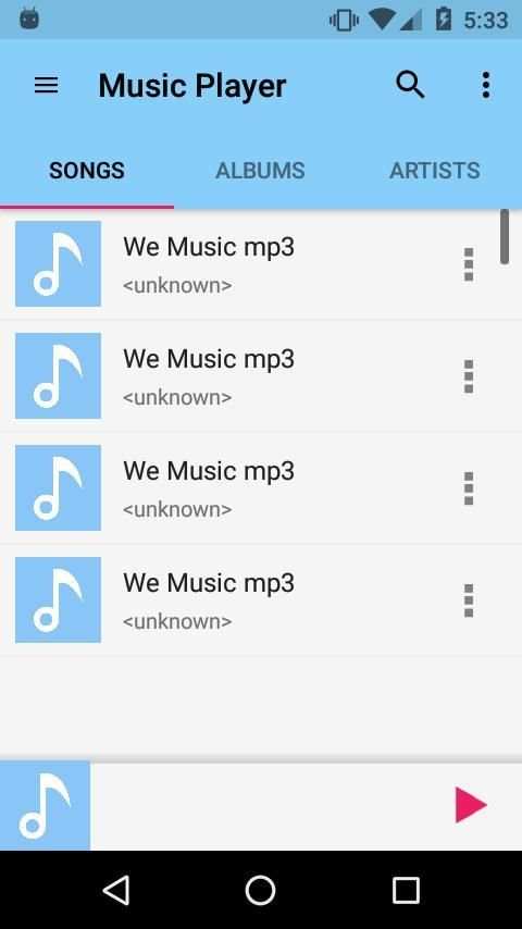 Music Player 4 تصوير الشاشة