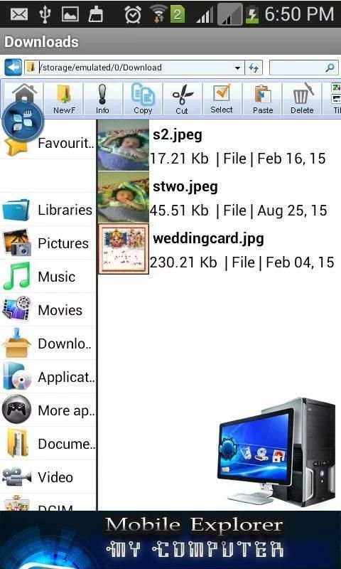 My Computer Mobile Explorer screenshot 2