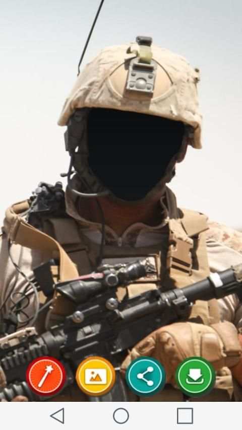 Tentara foto jas screenshot 5