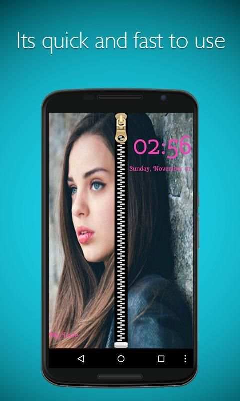 Photo Zipper Lock Screen 4 تصوير الشاشة