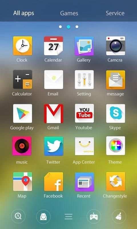 Simple V Launcher Theme screenshot 2
