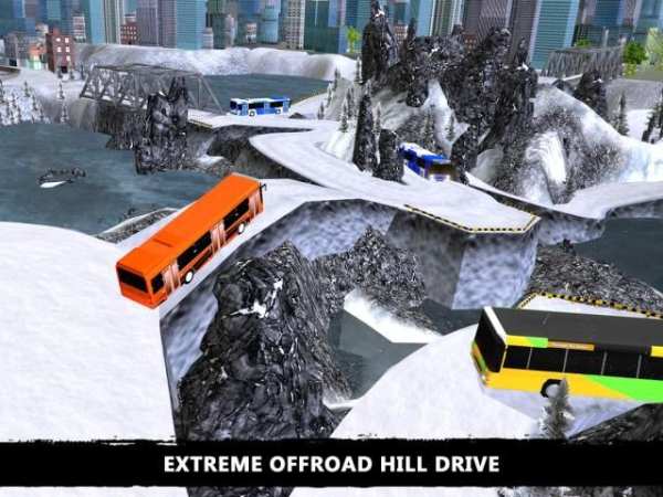 Offroad Salju Tourist Bus driv screenshot 10
