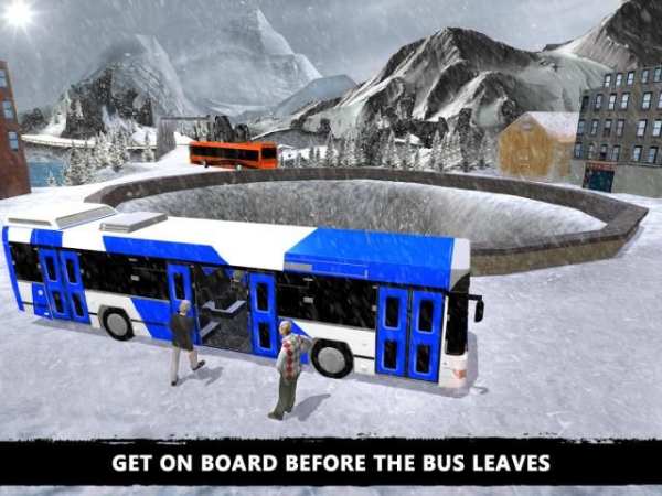 Offroad Salju Tourist Bus driv screenshot 8