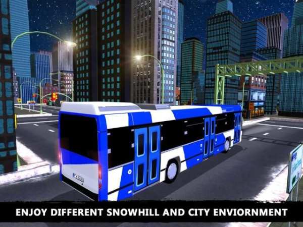 Offroad Salju Tourist Bus driv screenshot 11