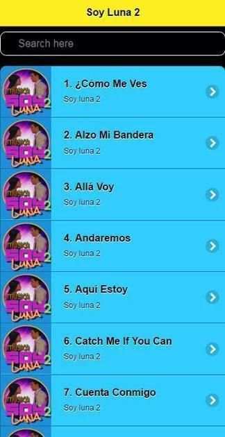 Musica Soy Luna 2 Letra Mp3 screenshot 2