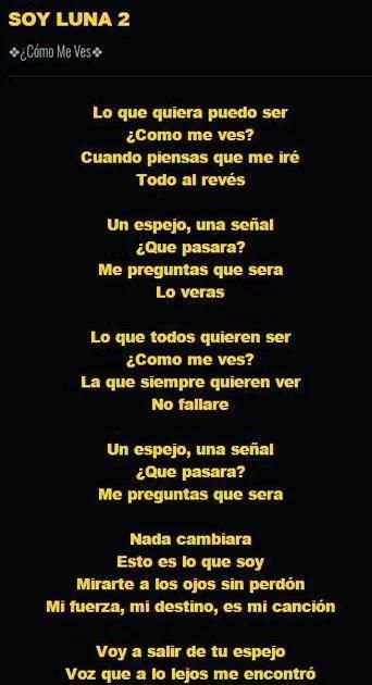 Musica Soy Luna 2 Letra Mp3 screenshot 1