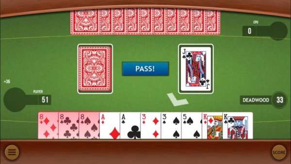 Gin Rummy Lite 5 تصوير الشاشة