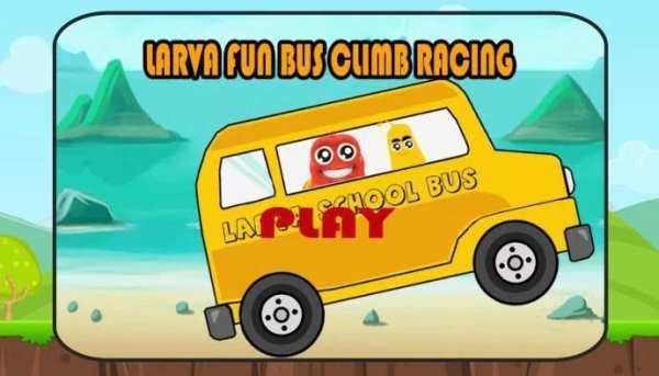 Larva Fun Bus Climb Racing screenshot 4