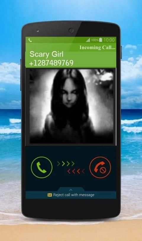 Calling Prank Scary Girl 2 تصوير الشاشة