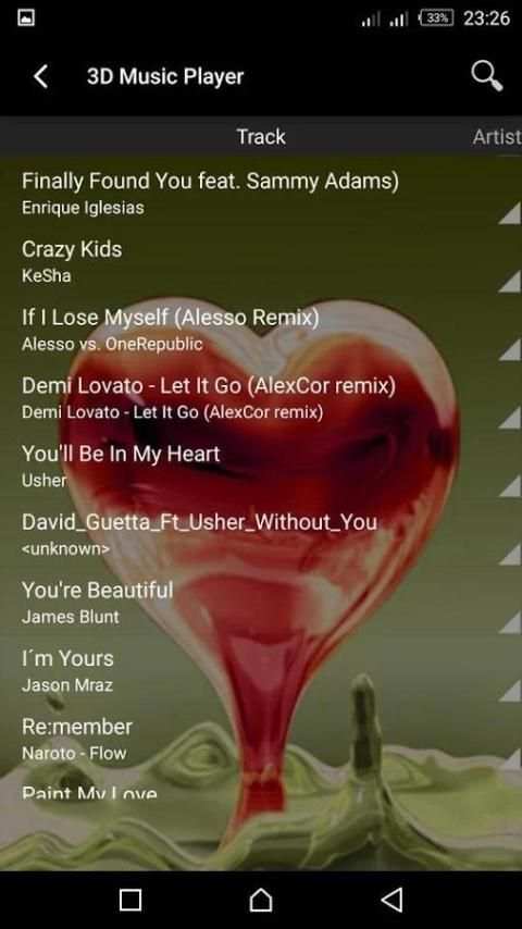 3D Music Player 3 تصوير الشاشة