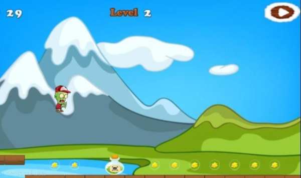 Incredible Green Zombie Run screenshot 1