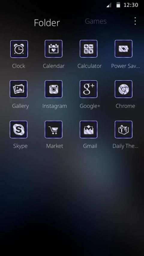 Biru Tek Keren Tema screenshot 2